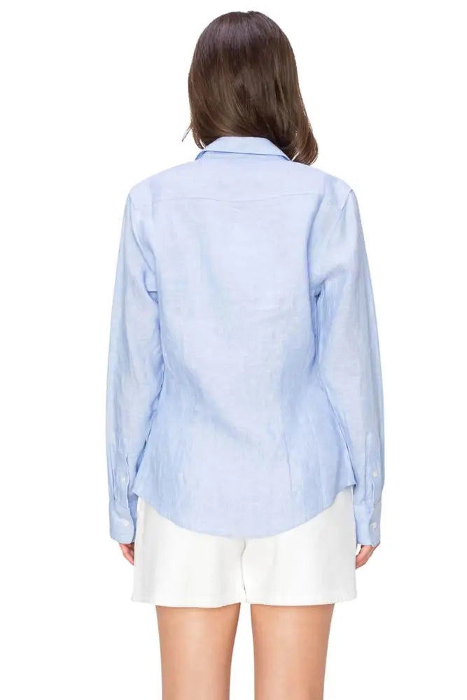 Classic Fit Linen Button Down Shirt Casual Chic - Shirts