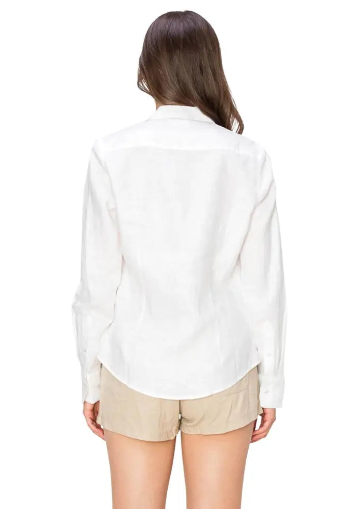 Classic Fit Linen Button Down Shirt Casual Chic - Shirts