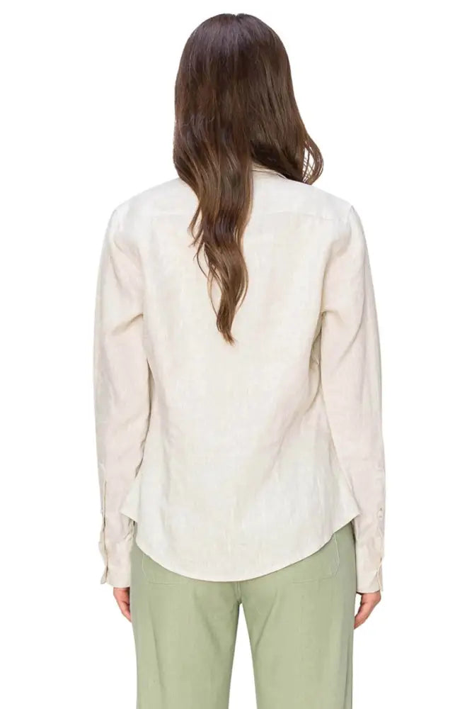Classic Fit Linen Button Down Shirt Casual Chic - Shirts