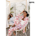 Oversized Printed Linen Shirts - Red - Shirts