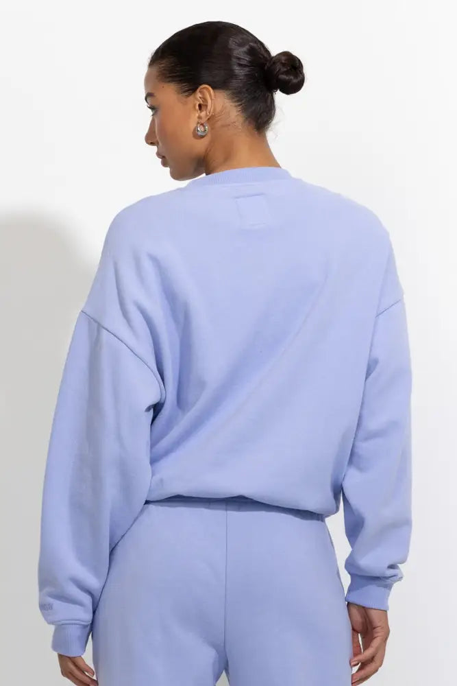 Oversized Relaxed Fleece Crewneck Sweatshirt - Pullover