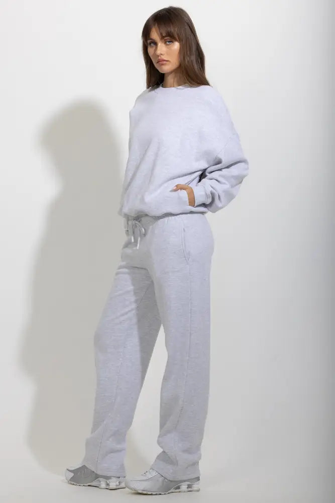 Oversized Relaxed Fleece Crewneck Sweatshirt - Pullover