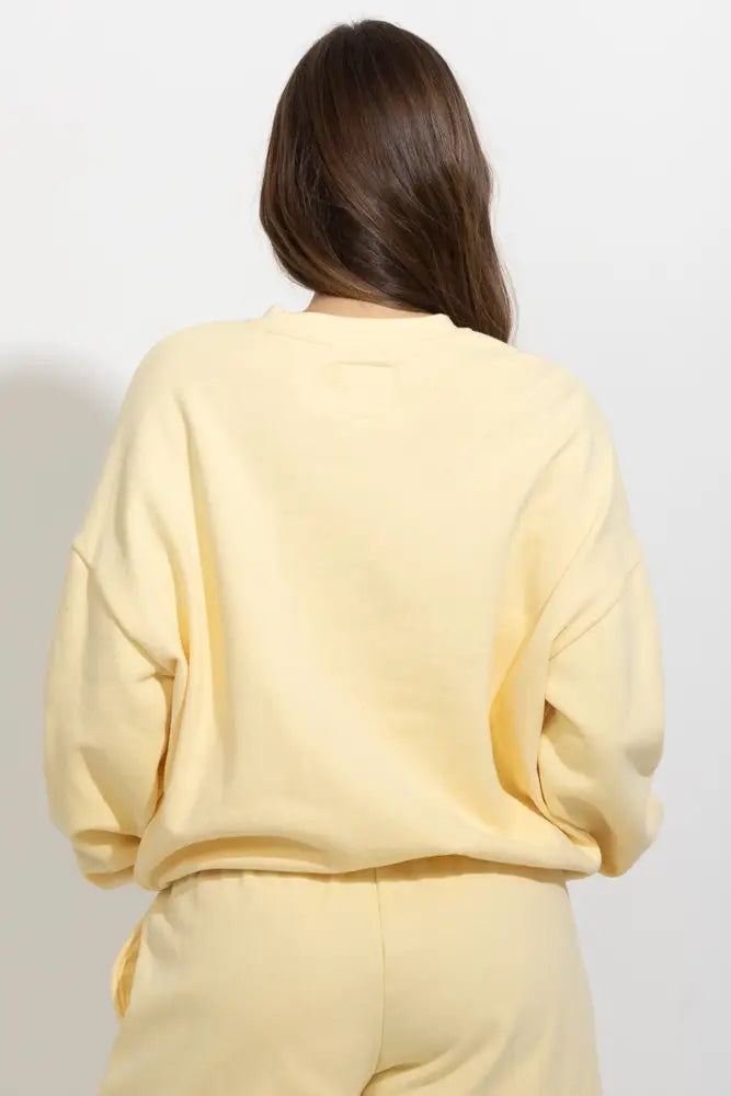 Oversized Relaxed Fleece Crewneck Sweatshirt - Pullover