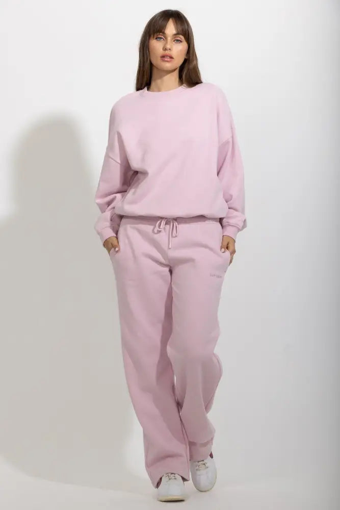 Oversized Relaxed Fleece Crewneck Sweatshirt - Pullover