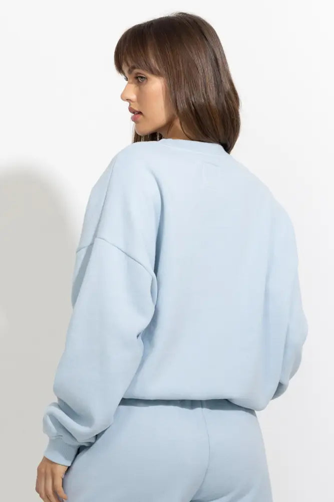 Oversized Relaxed Fleece Crewneck Sweatshirt - Pullover