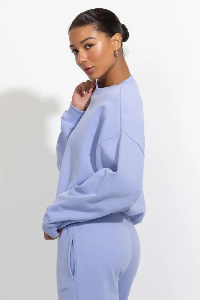 Oversized Relaxed Fleece Crewneck Sweatshirt - Pullover