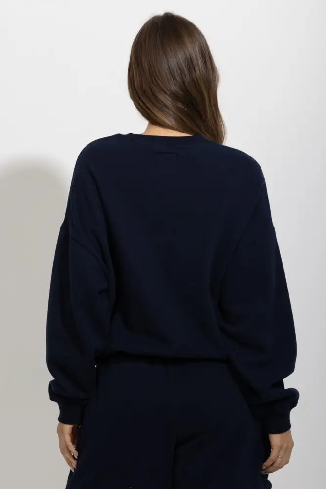 Oversized Relaxed Fleece Crewneck Sweatshirt - Pullover