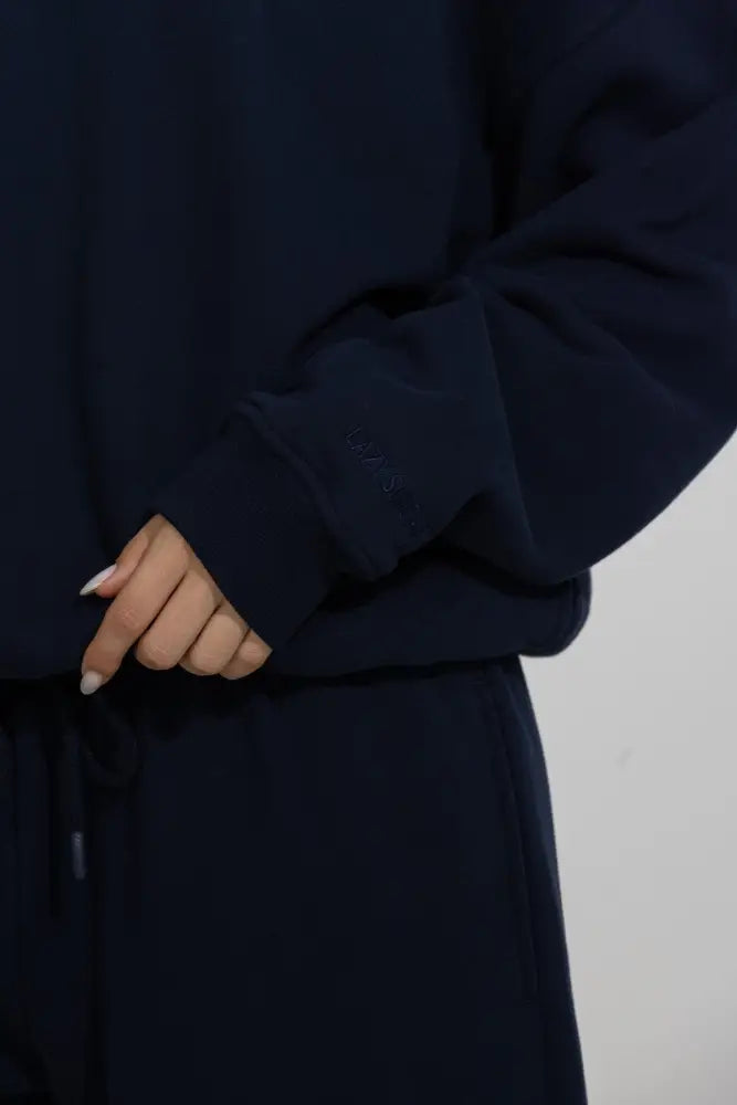 Oversized Relaxed Pullover Fleece Hoodie - Hoodies