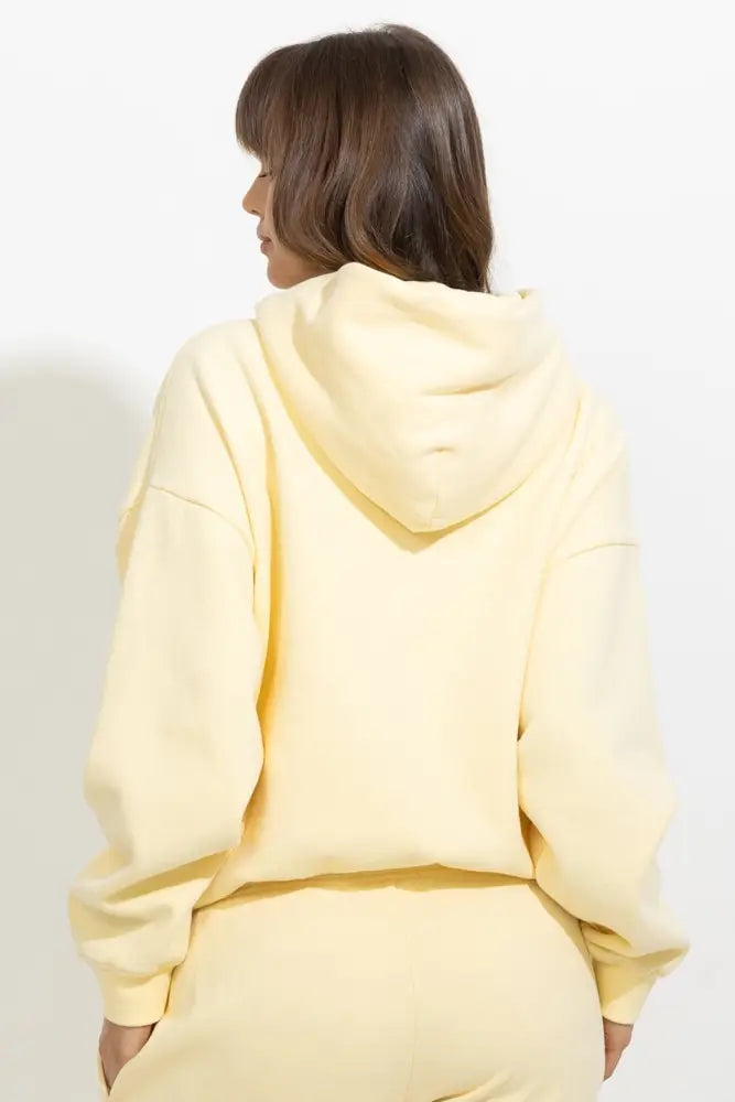 Oversized Relaxed Pullover Fleece Hoodie - Hoodies