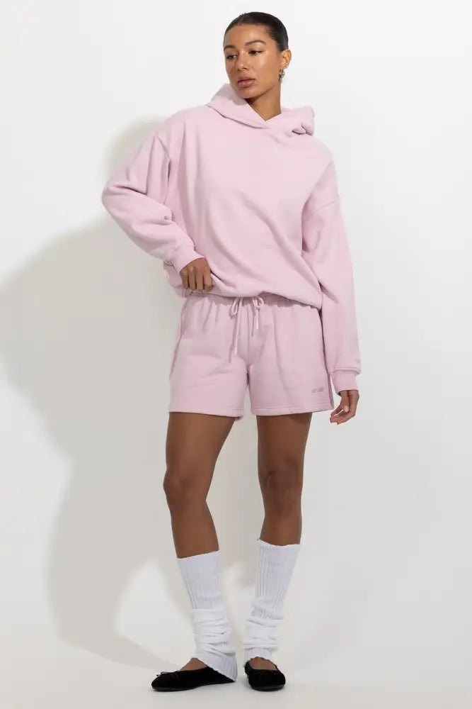 Oversized Relaxed Pullover Fleece Hoodie - Hoodies
