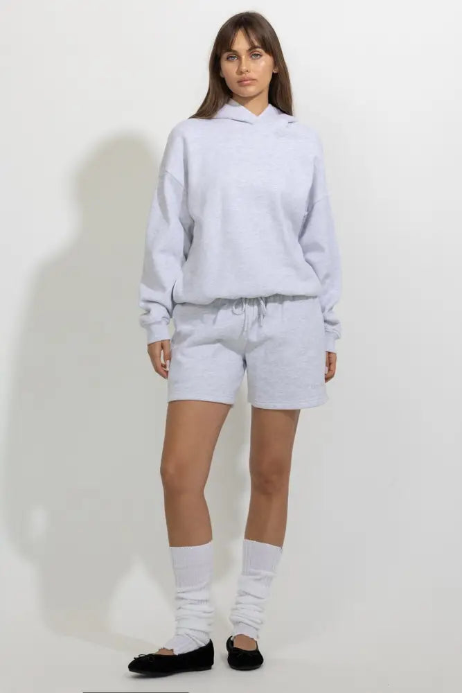 Oversized Relaxed Pullover Fleece Hoodie - Hoodies