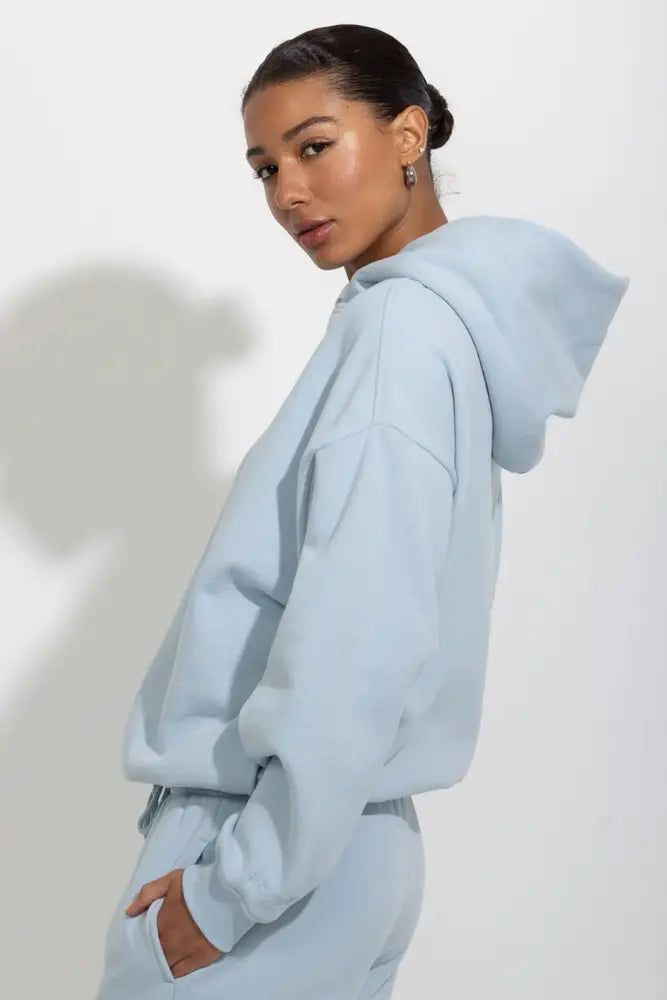 Oversized Relaxed Pullover Fleece Hoodie - Hoodies