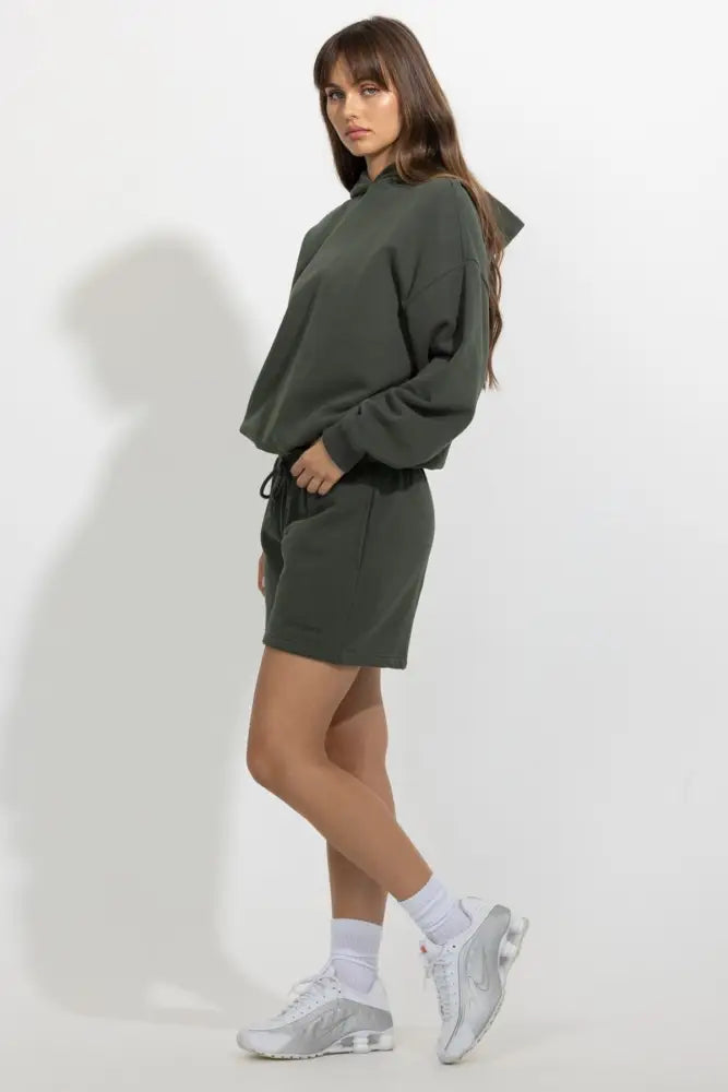 Oversized Relaxed Pullover Fleece Hoodie - Hoodies