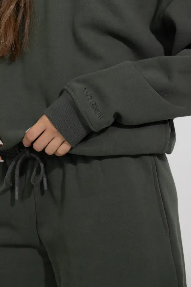 Oversized Relaxed Pullover Fleece Hoodie - Hoodies
