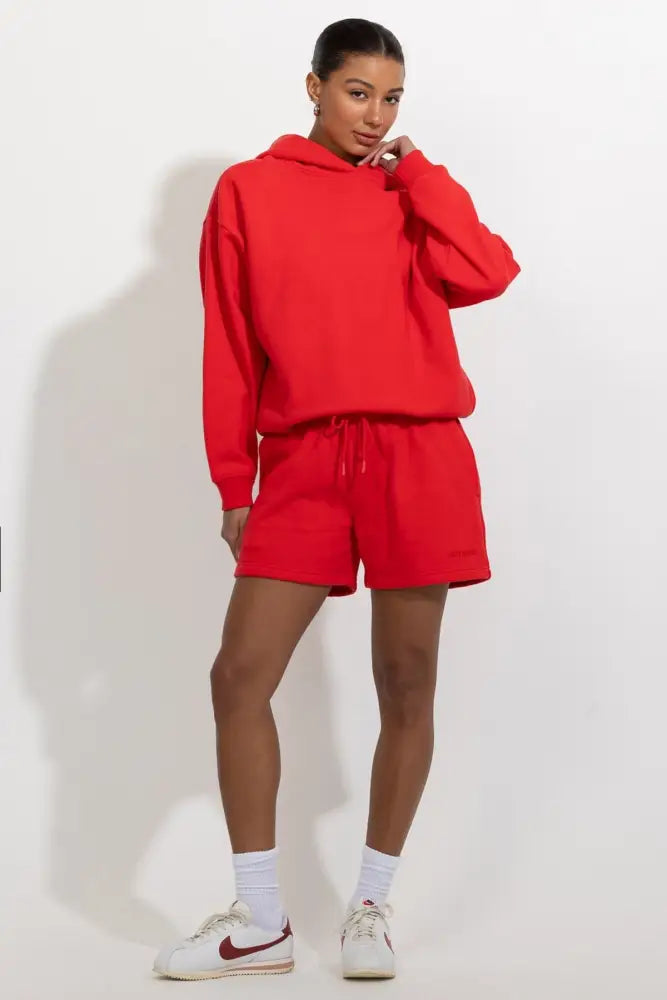 Oversized Relaxed Pullover Fleece Hoodie - Hoodies