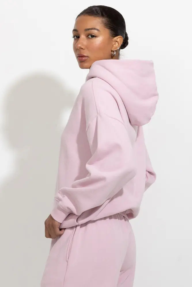 Oversized Relaxed Pullover Fleece Hoodie - Hoodies