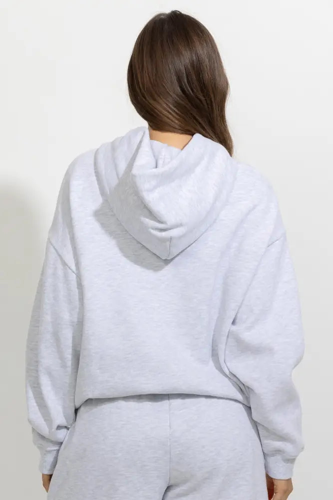 Oversized Relaxed Pullover Fleece Hoodie - Hoodies