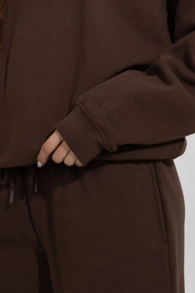 Oversized Relaxed Pullover Fleece Hoodie - Hoodies