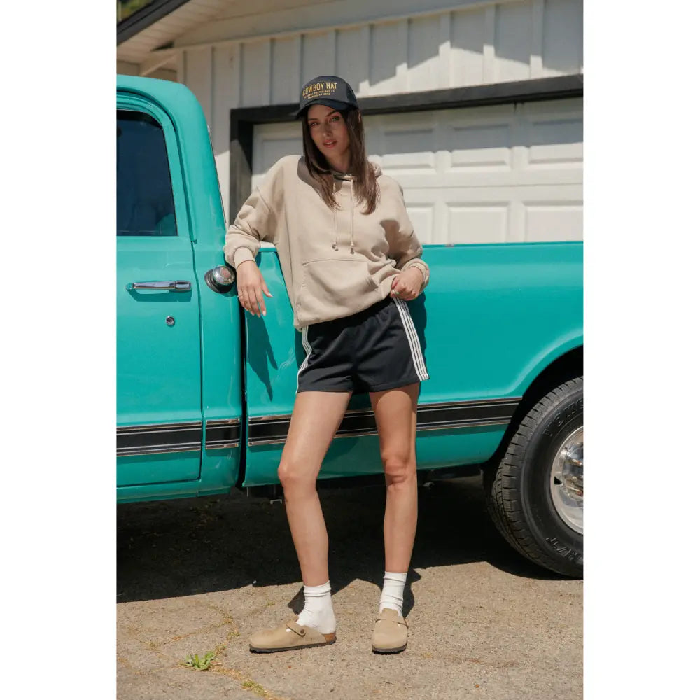 Relaxed Basic Hoodie - Taupe - Hoodies